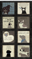 A Dog's Life ~ Fat Quarter Bundle 16pc + 2 Panels
