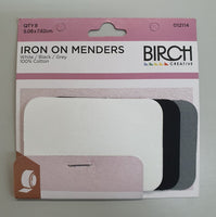 Iron on Menders ~ 4 Colours