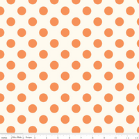 Medium Creme Dot ~ Jelly Roll 2.5 inch ~ 11pcs