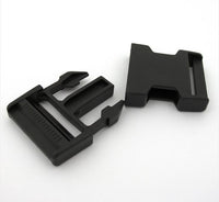 Plastic Side Release Buckle ~ Black ~ 40mm    2pk