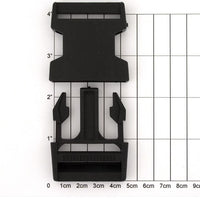 Plastic Side Release Buckle ~ Black ~ 40mm    2pk