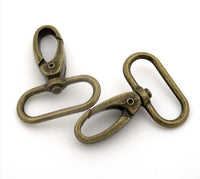Swivel Snap Hook ~ Antique Brass ~ 31mm   4pk