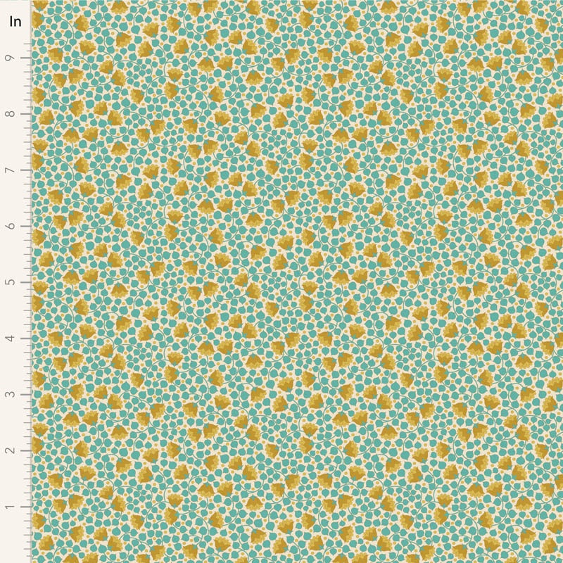 Wallflower ~ Bellflower TEAL 110126