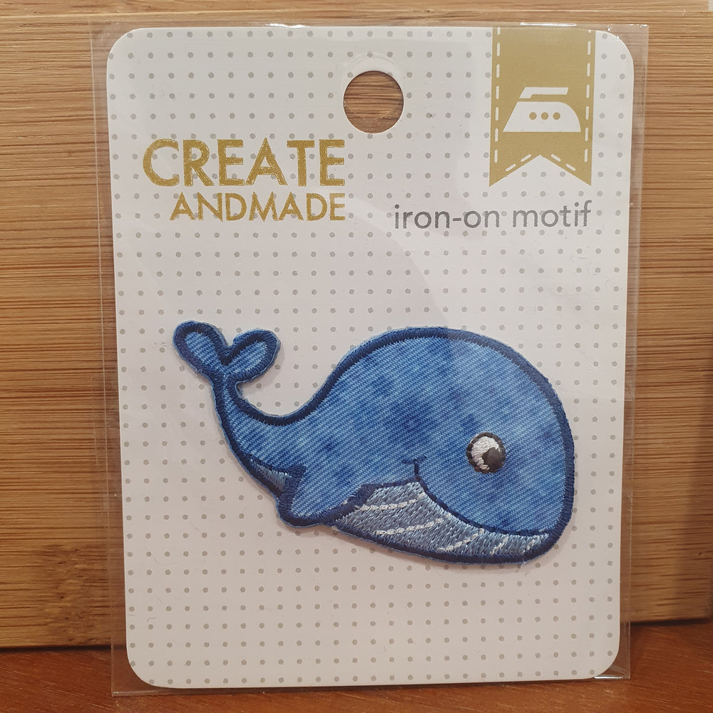 Iron-On Motif ~ WHALE