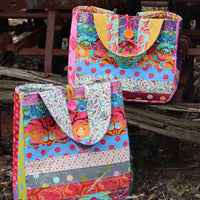 Jumbo Jelly Roll Bag and Sassy Shopper plus Sassy Shopper hack pattern