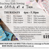 THURSDAYS After School Sewing Classes ~Teaching Kids Sewing