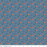 Penny Rose Fabric Pattern ~ C7902 BLUE