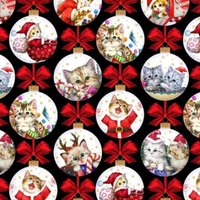 Kitten Christmas ~ #5642 BQ5642099 BLACK