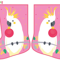 Christmas Stocking Bird Panel