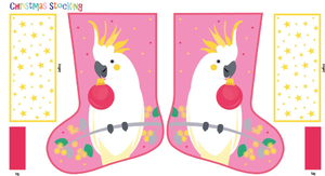 Christmas Stocking Bird Panel