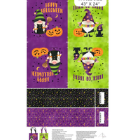 Gnomes Night Out ~ Trick and Treat bag Panel