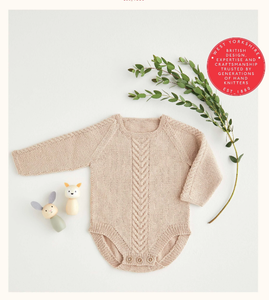 Snuggly Double Knitting Baby Bodysuit 0-2 Years 5389