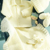 Snuggly Double Knitting Baby Clothes 3108