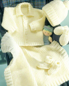 Snuggly Double Knitting Baby Clothes 3108