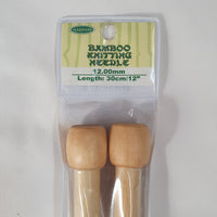 12mm ~ Bamboo Knitting Needles
