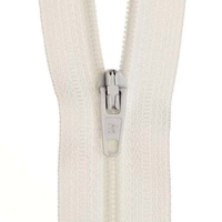 6" Dress Zip ~ White
