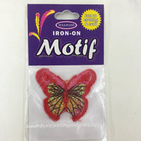 Iron-On Motif ~ Red Butterfly