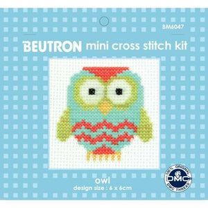 Mini Cross Stitch Kit ~ Owl