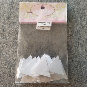1 1/2" Equilateral Triangle ~ EPP Paper Template 100pc