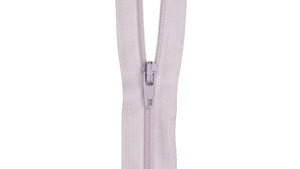 10" Dress Zip ~ White