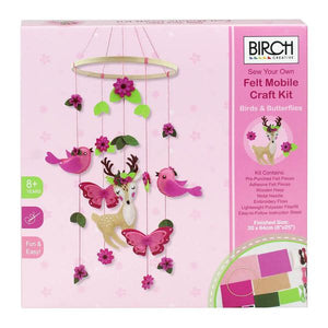 Sew your own ~ Felt Mobile Craft Kit ~ Birds & Butterflies