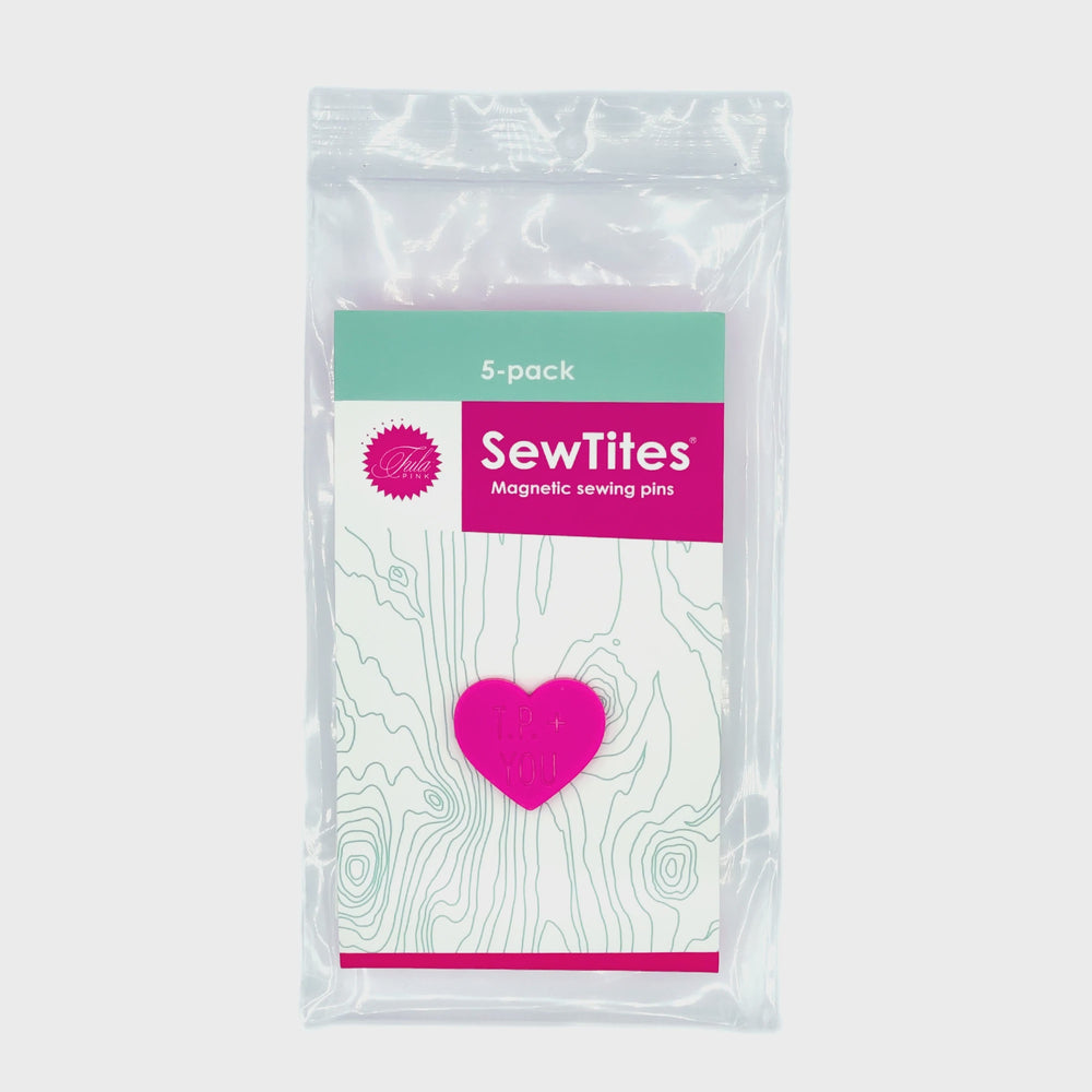 SewTites Magnetic Sewing Pins ~ Tula Pink Hearts 5pk