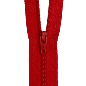 10" Dress Zip ~ Hot Red