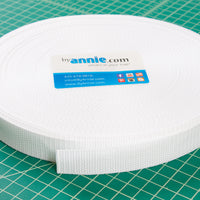 ByAnnie ~ PolyPro Strapping ~ 1 inch x 6 yards ~ White