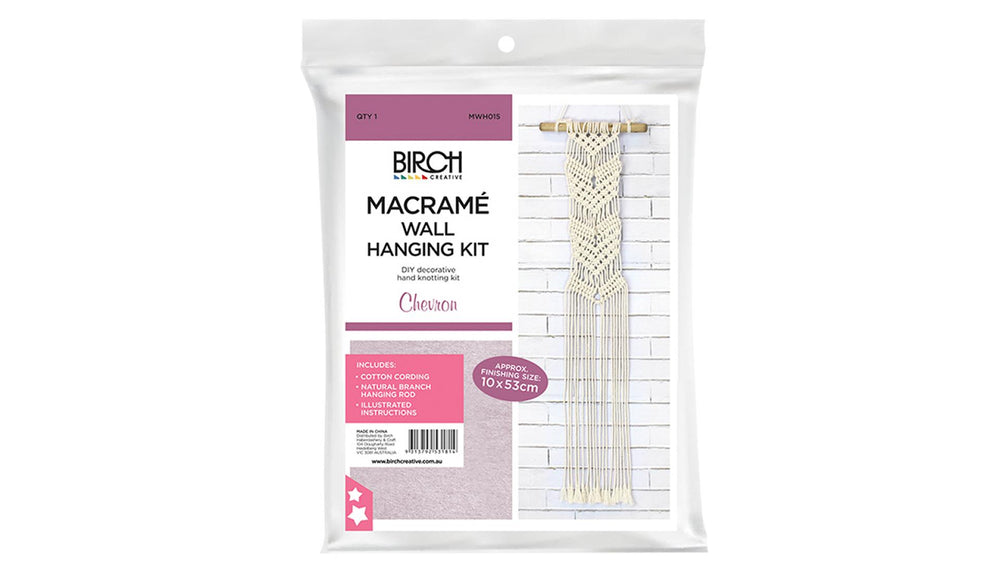 Macrame Wall Hanging Kit ~ Chevron