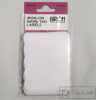 Iron-On Name Tag Labels ~ 30pc