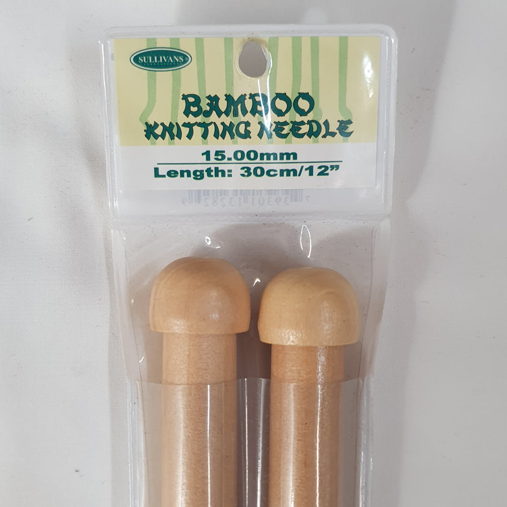15mm ~ Bamboo Knitting Needles