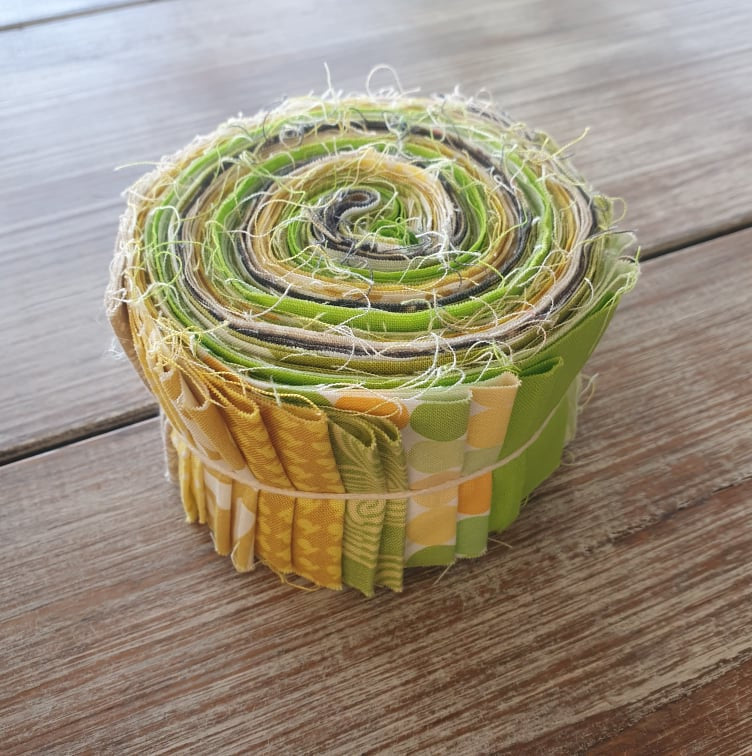 Yellow/Green Jelly Roll Bundle 22pc