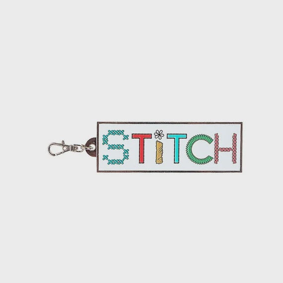Stitch enamel key chain