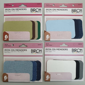 Iron on Menders ~ 4 Colours