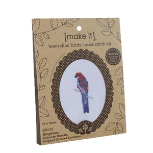 Make it ~ Australian Birds Cross Stitch kit 3pk
