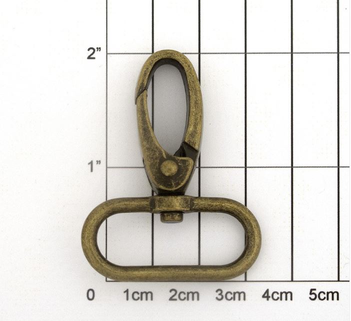 Antique Brass Swivel Clip -  Australia